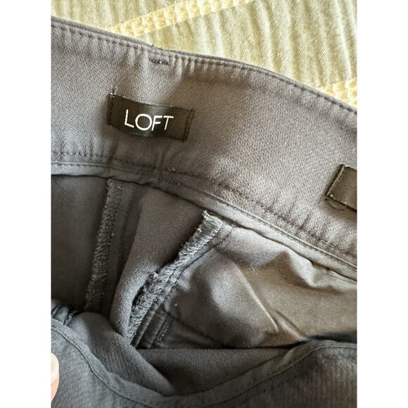 Ann Taylor LOFT Julie Skinny Gray Trouser Pant Flat Front Career Business 14T - Picture 4 of 6